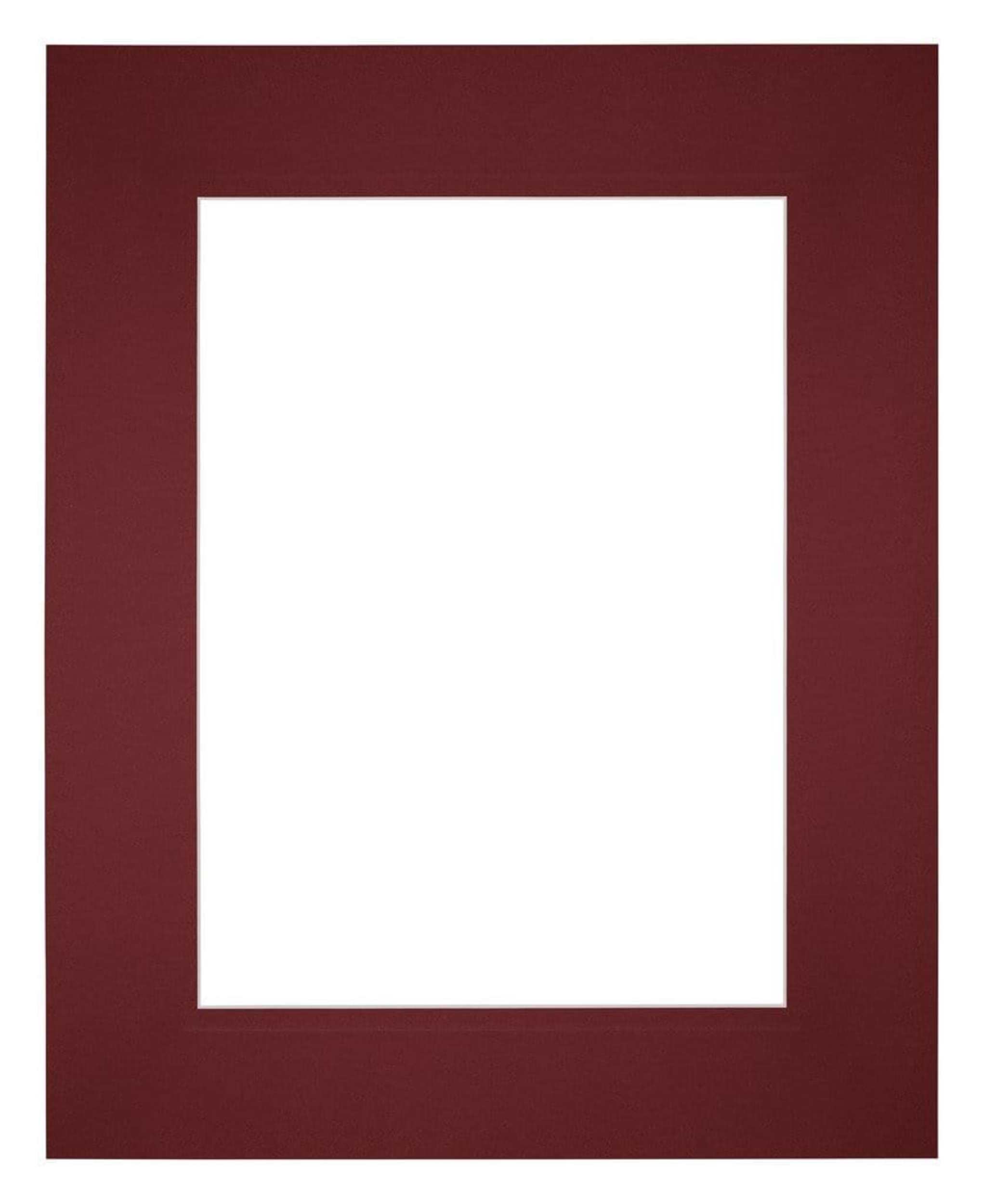 Passe Partout 20x25cm Carton Wine Red Edge Straight Front | Yourdecoration.com