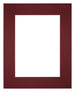 Passe Partout 20x25cm Carton Wine Red Edge Straight Front | Yourdecoration.com