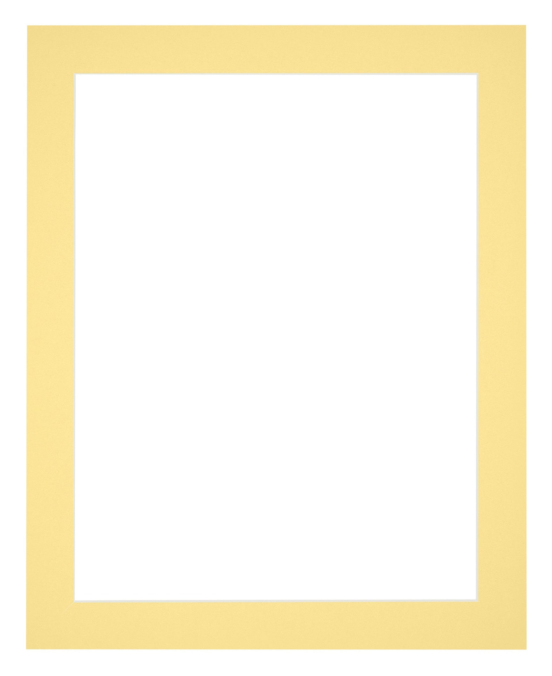 Passe Partout 20x25cm Carton Yellow Edge 4cm Straight Front | Yourdecoration.com