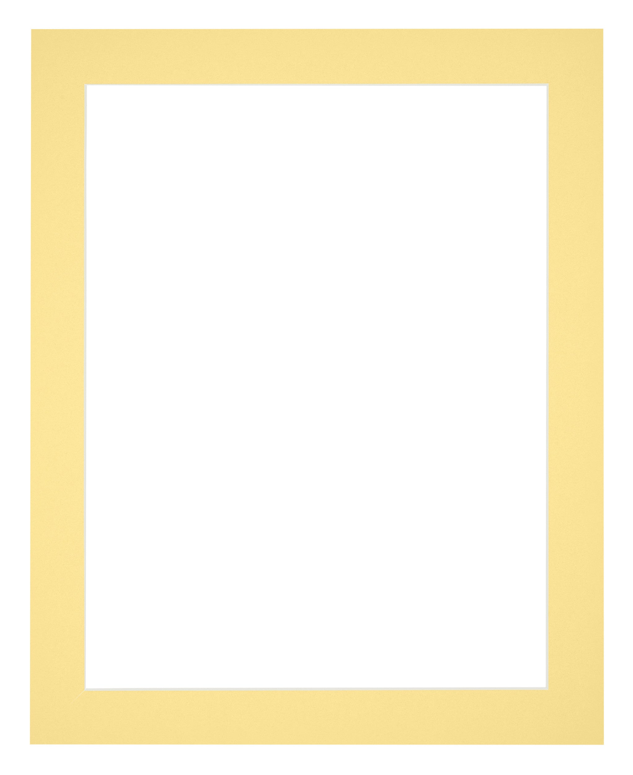 Passe Partout 20x25cm Carton Yellow Edge 4cm Straight Front | Yourdecoration.com