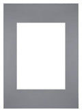 Passe Partout 20x28cm Carton Gray Edge Straight Front | Yourdecoration.com
