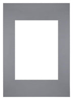 Passe Partout 20x28cm Carton Gray Edge Straight Front | Yourdecoration.com