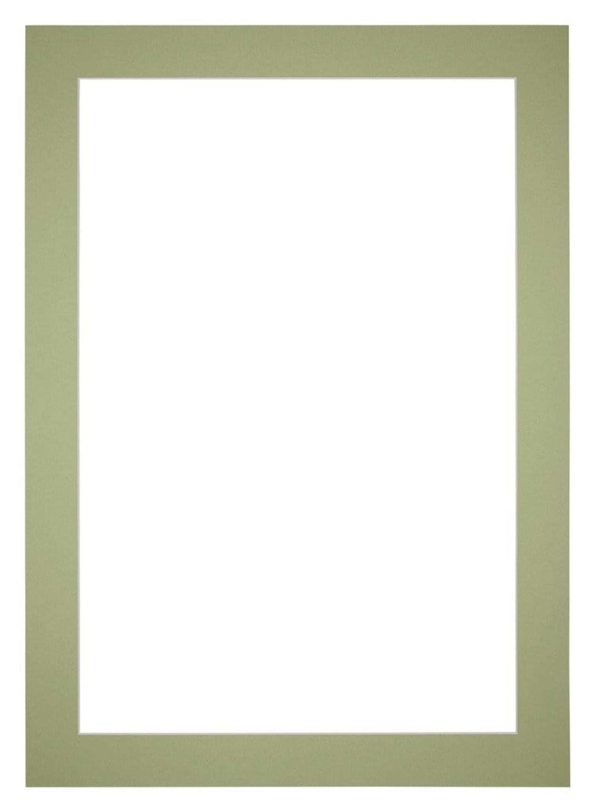 Passe Partout 20x28cm Carton Mint Green Edge 5cm Straight Front | Yourdecoration.com