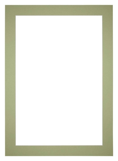 Passe Partout 20x28cm Carton Mint Green Edge 5cm Straight Front | Yourdecoration.com