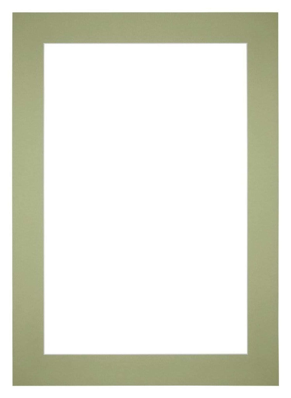Passe Partout 20x28cm Carton Mint Green Edge 6cm Straight Front | Yourdecoration.com