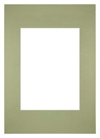 Passe Partout 20x28cm Carton Mint Green Edge Straight Front | Yourdecoration.com