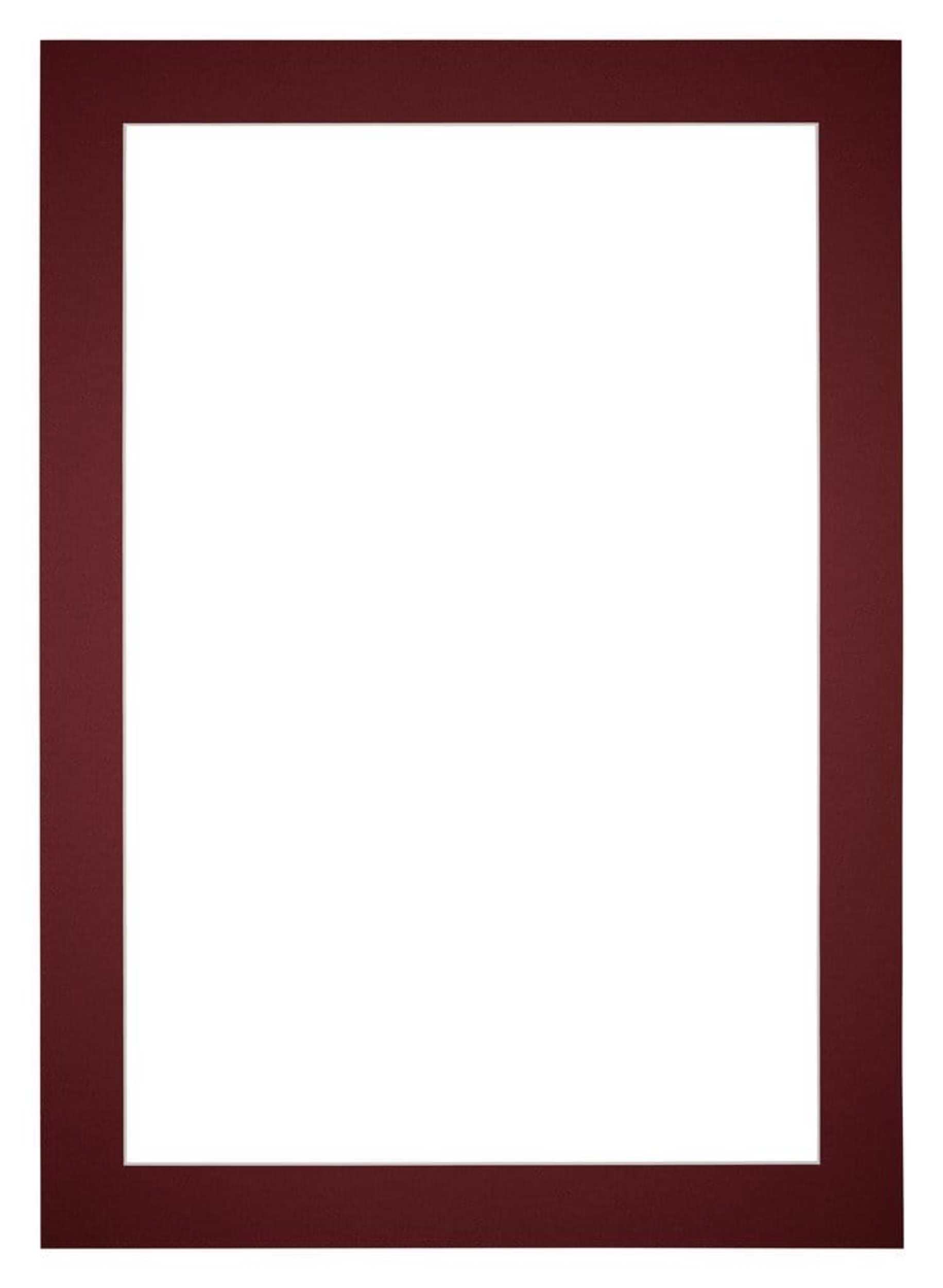 Passe Partout 20x28cm Carton Wine Red Edge 5cm Straight Front | Yourdecoration.com