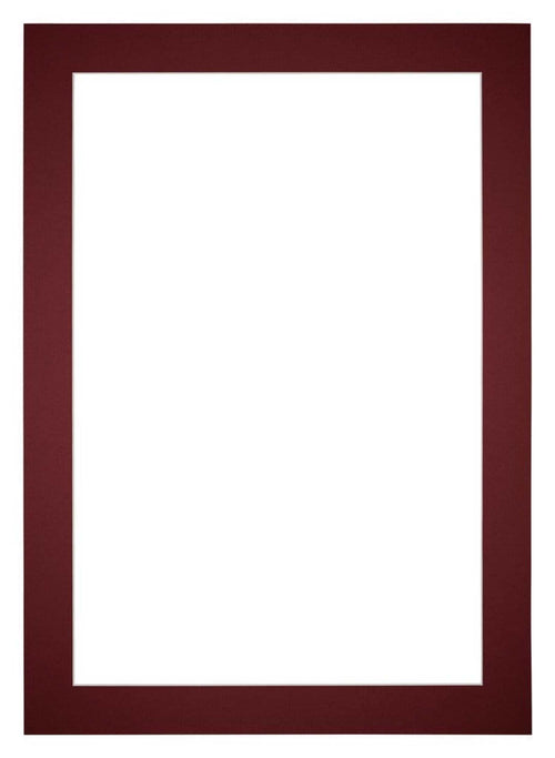 Passe Partout 20x28cm Carton Wine Red Edge 5cm Straight Front | Yourdecoration.com