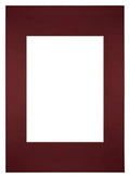 Passe Partout 20x28cm Carton Wine Red Edge Straight Front | Yourdecoration.com