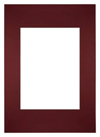 Passe Partout 20x28cm Carton Wine Red Edge Straight Front | Yourdecoration.com
