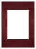 Passe Partout 20x28cm Carton Wine Red Edge Straight Front | Yourdecoration.com