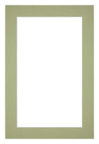Passe Partout 20x30cm Carton Mint Green Edge 4cm Straight Front | Yourdecoration.com