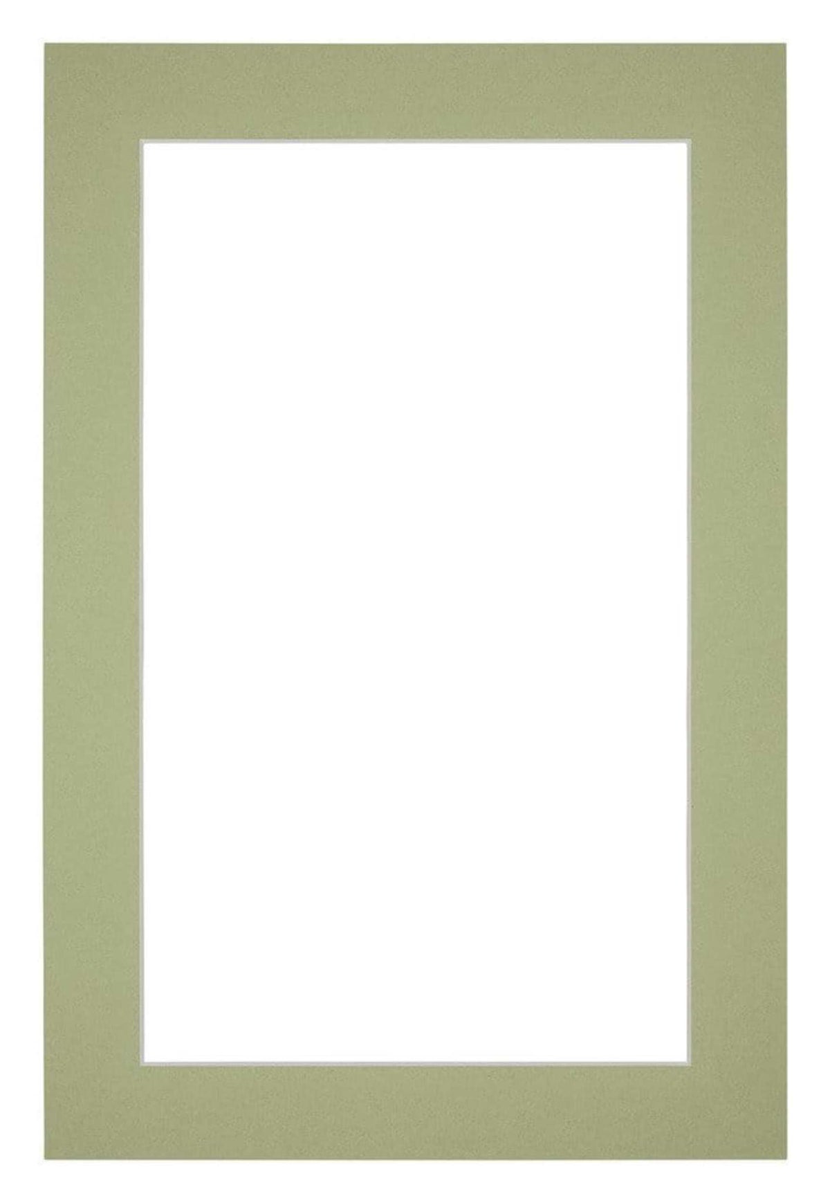 Passe Partout 20x30cm Carton Mint Green Edge 4cm Straight Front | Yourdecoration.com