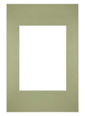 Passe Partout 20x30cm Carton Mint Green Edge Straight Front | Yourdecoration.com
