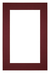 Passe Partout 20x30cm Carton Wine Red Edge 5cm Straight Front | Yourdecoration.com