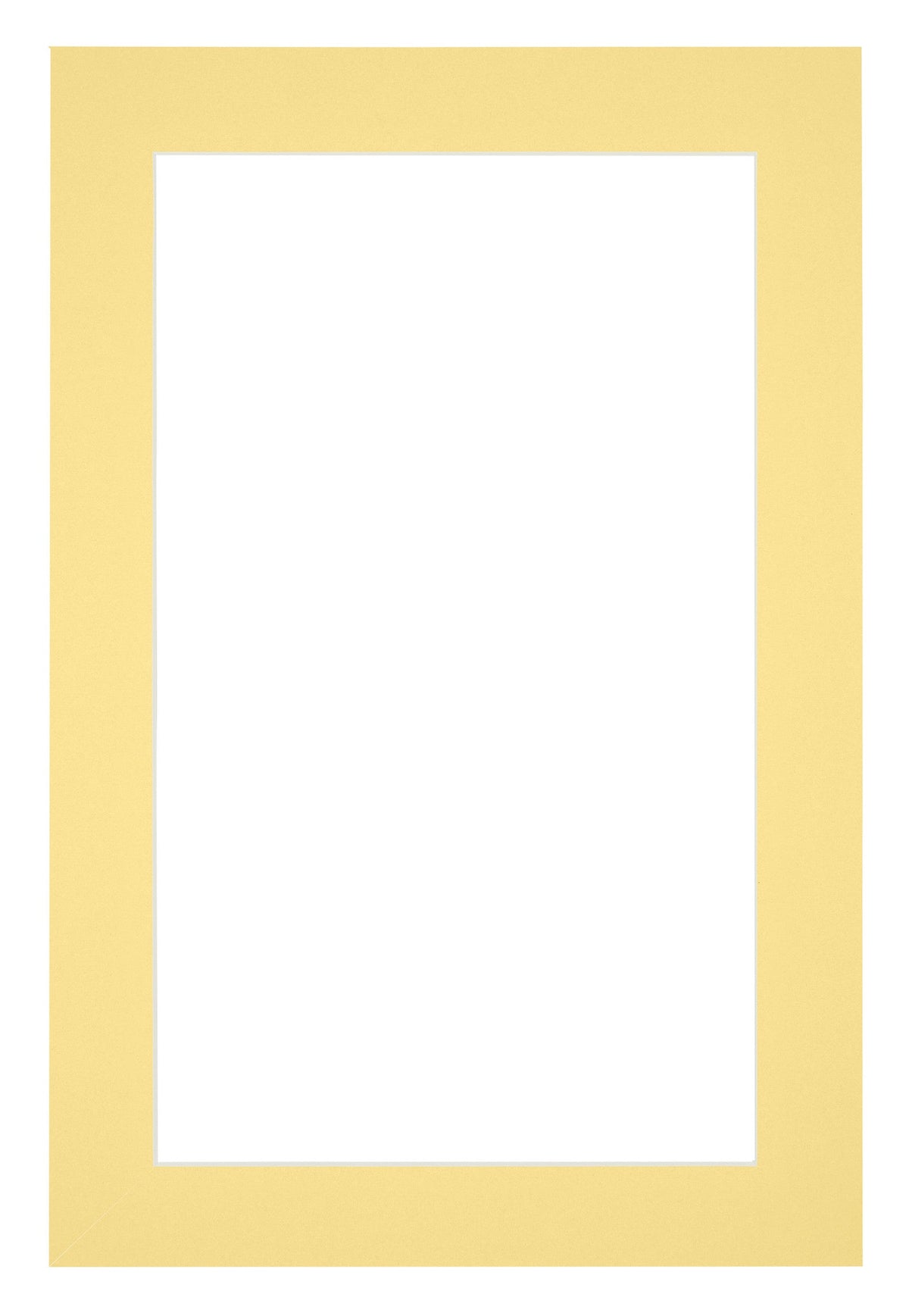 Passe Partout 20x30cm Carton Yellow Edge 4cm Straight Front | Yourdecoration.com