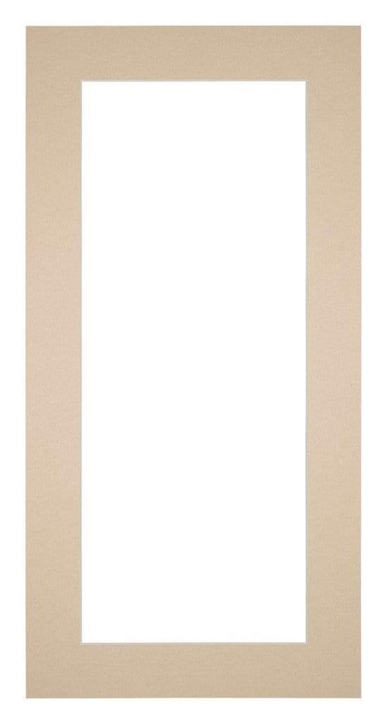 Passe Partout 20x40cm Carton Beige Edge 5cm Straight Front | Yourdecoration.com