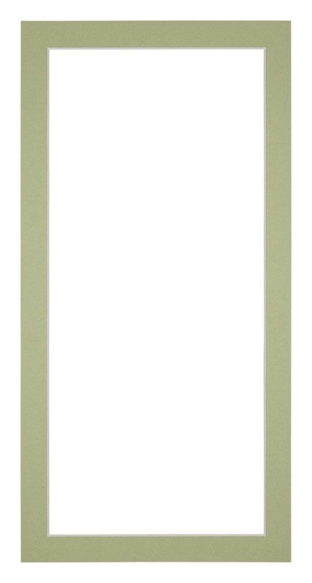 Passe Partout 20x40cm Carton Mint Green Edge 3cm Straight Front | Yourdecoration.com