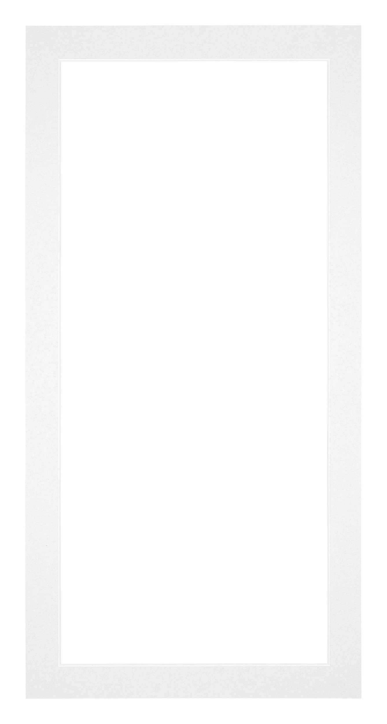 Passe Partout 20x40cm Carton White Edge 3cm Straight Front | Yourdecoration.com
