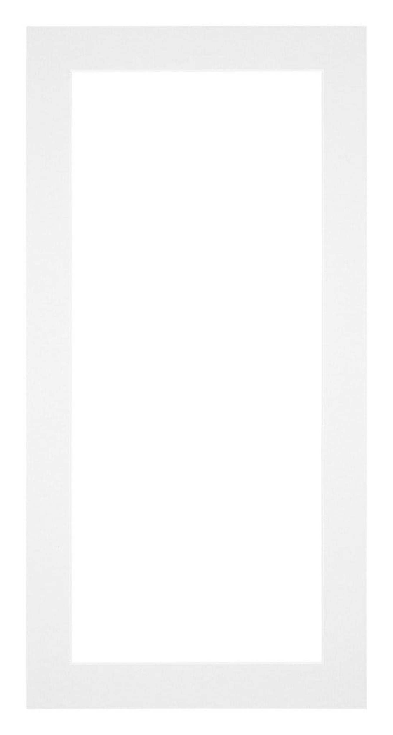 Passe Partout 20x40cm Carton White Edge 4cm Straight Front | Yourdecoration.com