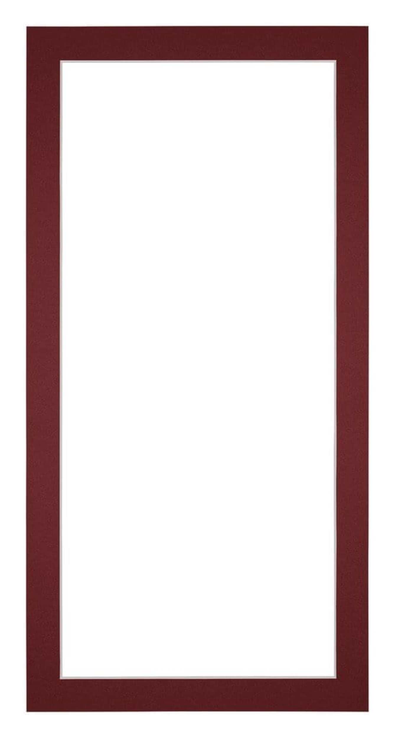 Passe Partout 20x40cm Carton Wine Red Edge 3cm Straight Front | Yourdecoration.com