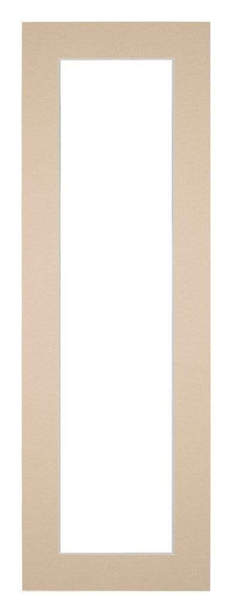 Passe Partout 20x60cm Carton Beige Edge 4cm Straight Front | Yourdecoration.com