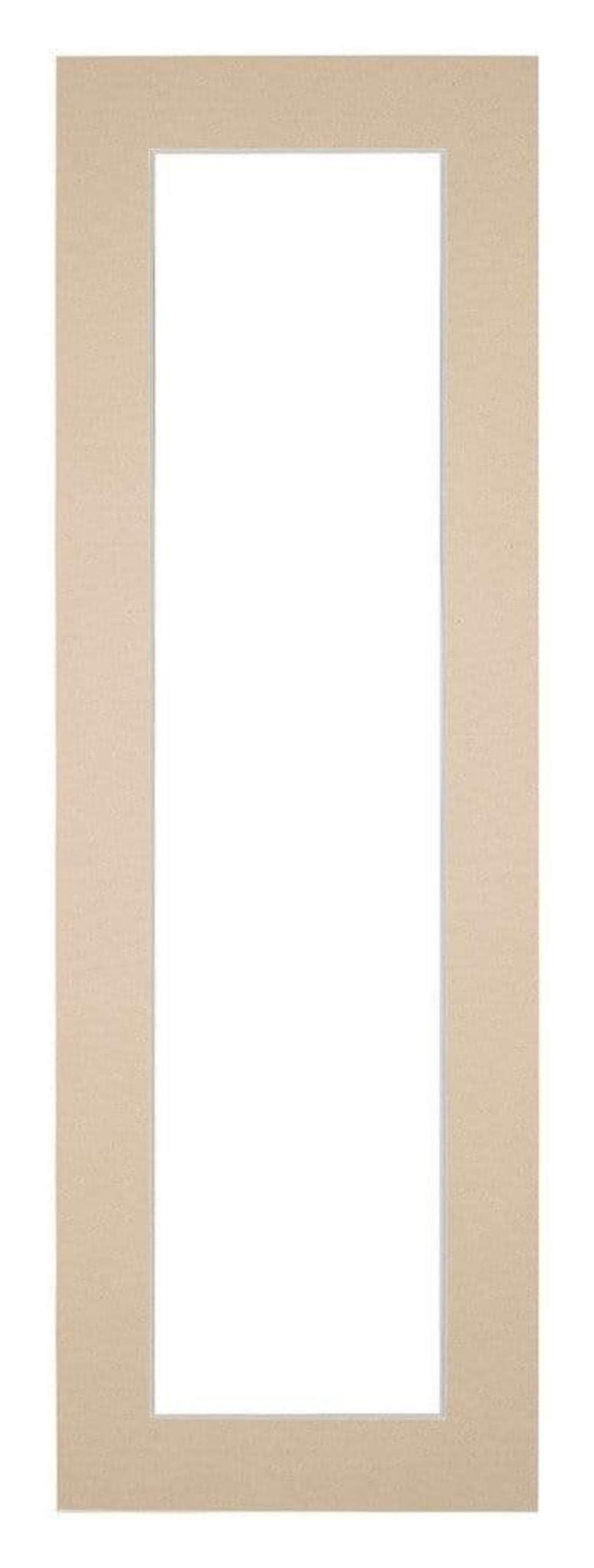 Passe Partout 20x60cm Carton Beige Edge 4cm Straight Front | Yourdecoration.com