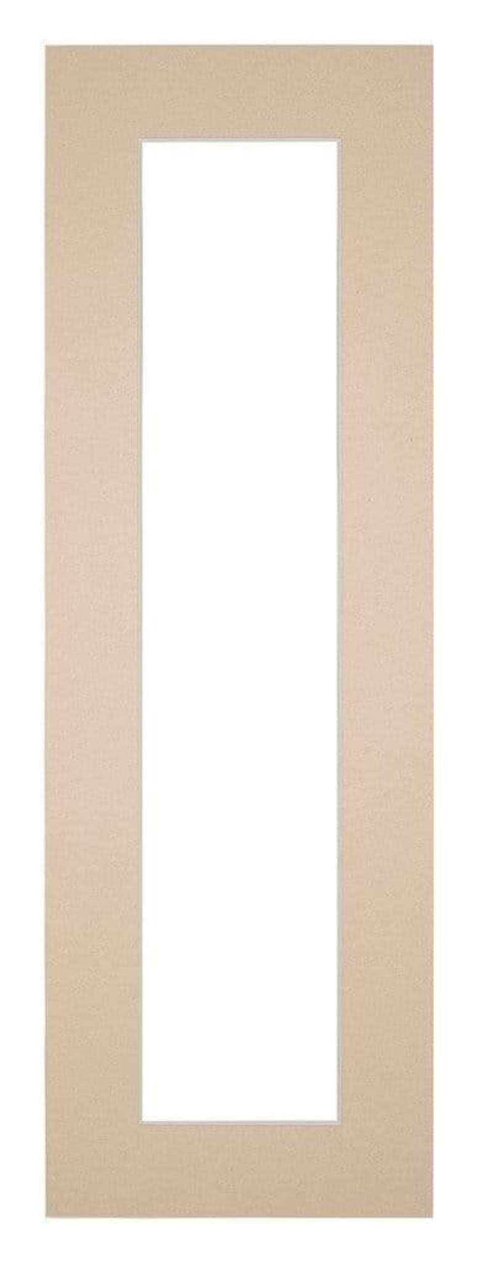 Passe Partout 20x60cm Carton Beige Edge 5cm Straight Front | Yourdecoration.com