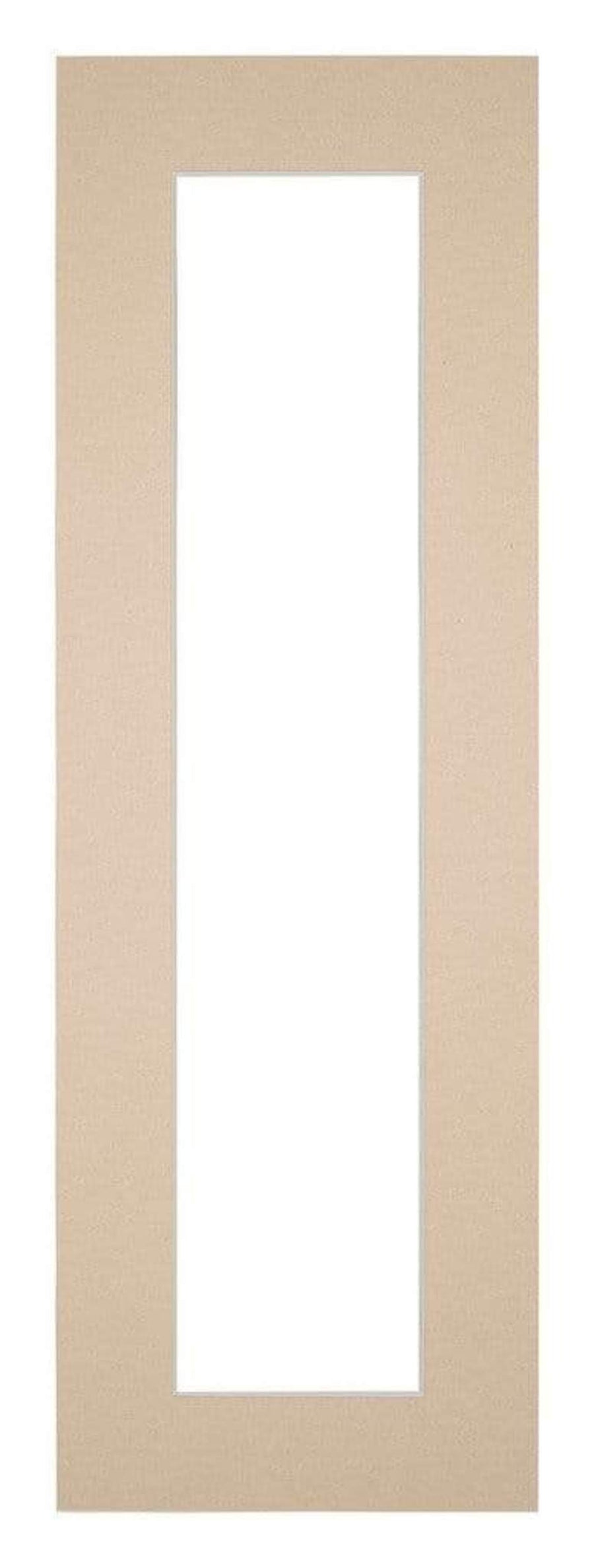 Passe Partout 20x60cm Carton Beige Edge 5cm Straight Front | Yourdecoration.com