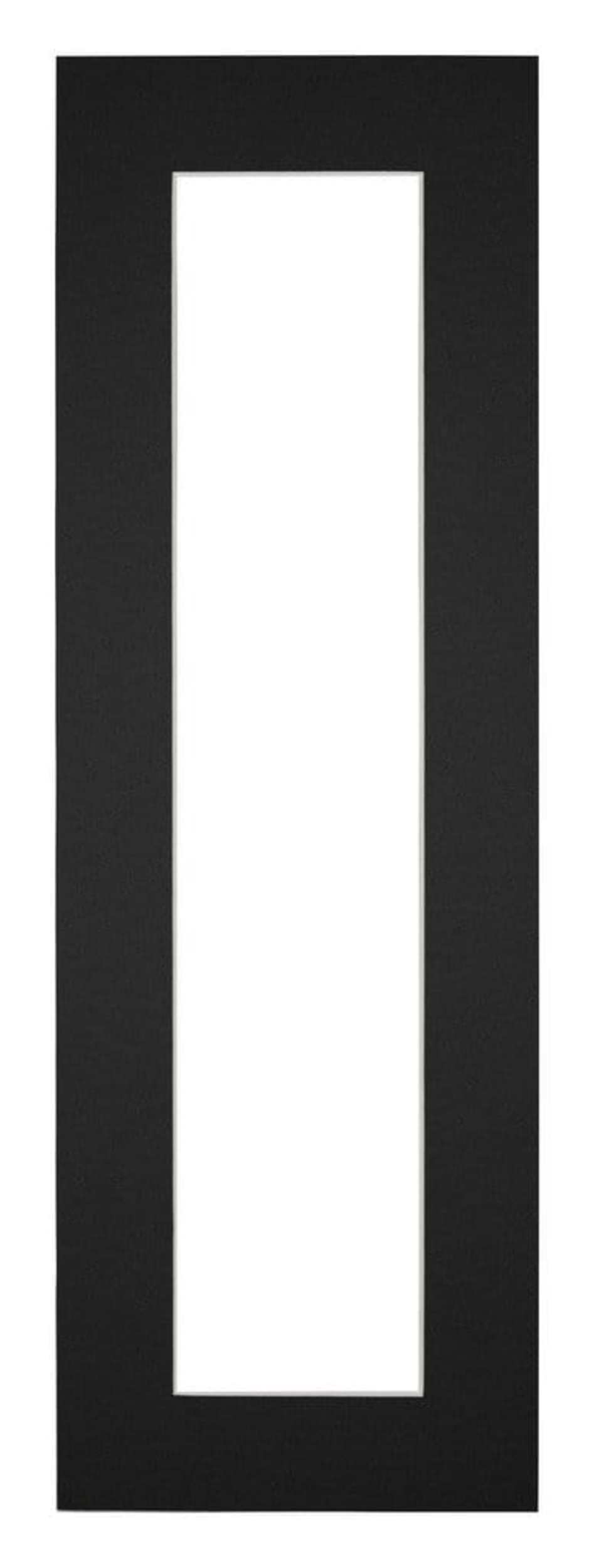 Passe Partout 20x60cm Carton Black Edge 5cm Straight Front | Yourdecoration.com