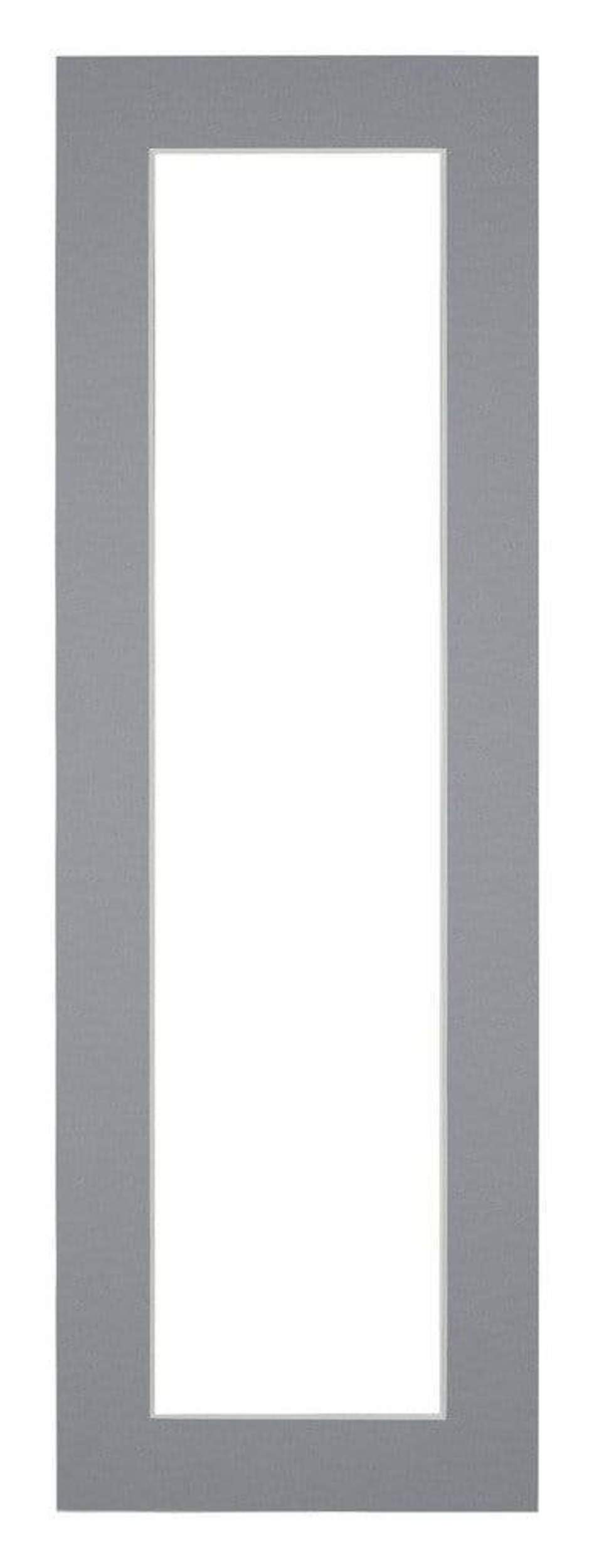 Passe Partout 20x60cm Carton Gray Edge 4cm Straight Front | Yourdecoration.com