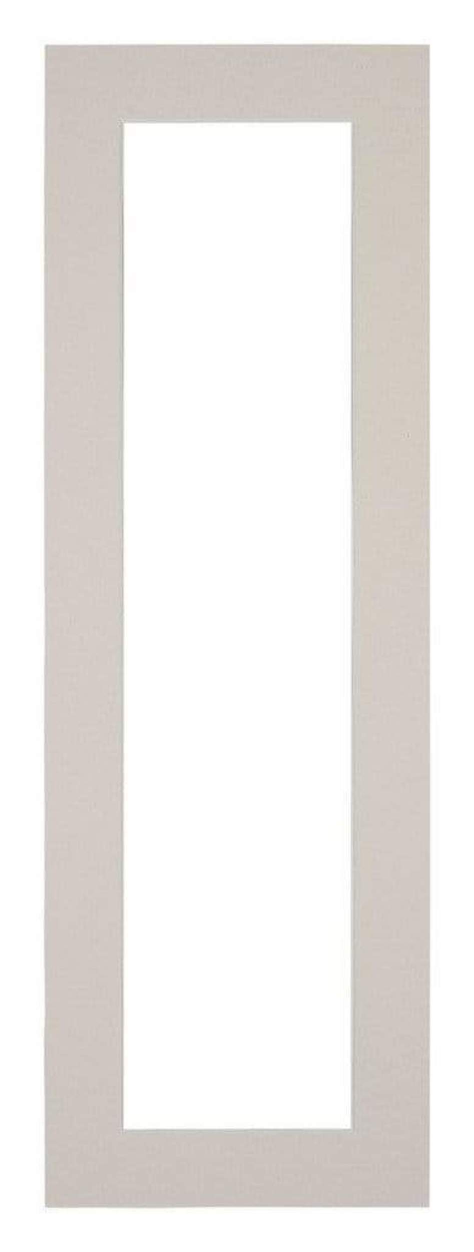 Passe Partout 20x60cm Carton Gray Gray Edge 4cm Straight Front | Yourdecoration.com