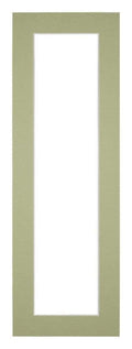 Passe Partout 20x60cm Carton Mint Green Edge 4cm Straight Front | Yourdecoration.com