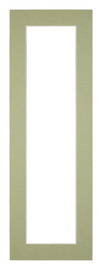 Passe Partout 20x60cm Carton Mint Green Edge 4cm Straight Front | Yourdecoration.com
