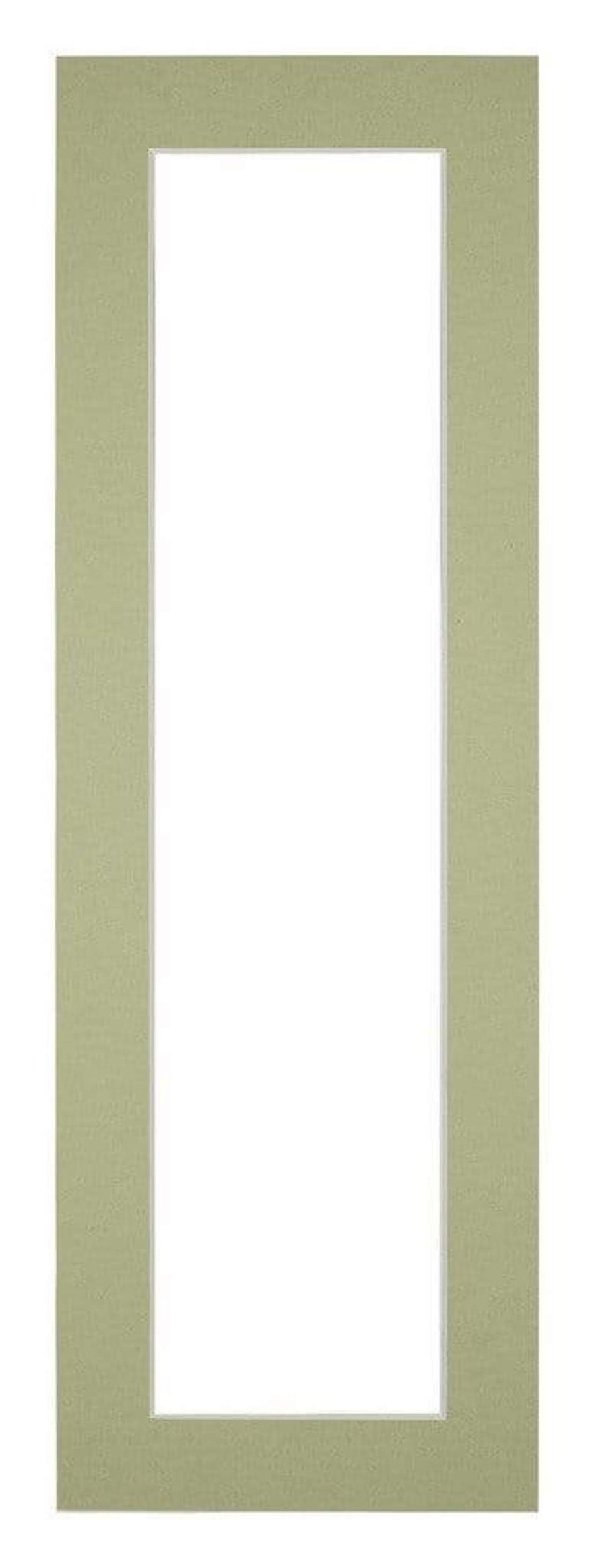 Passe Partout 20x60cm Carton Mint Green Edge 4cm Straight Front | Yourdecoration.com