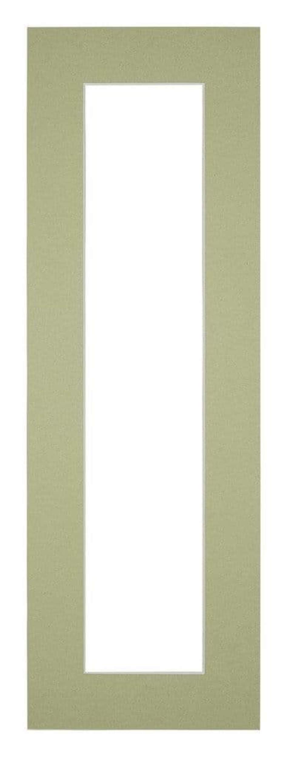 Passe Partout 20x60cm Carton Mint Green Edge 5cm Straight Front | Yourdecoration.com