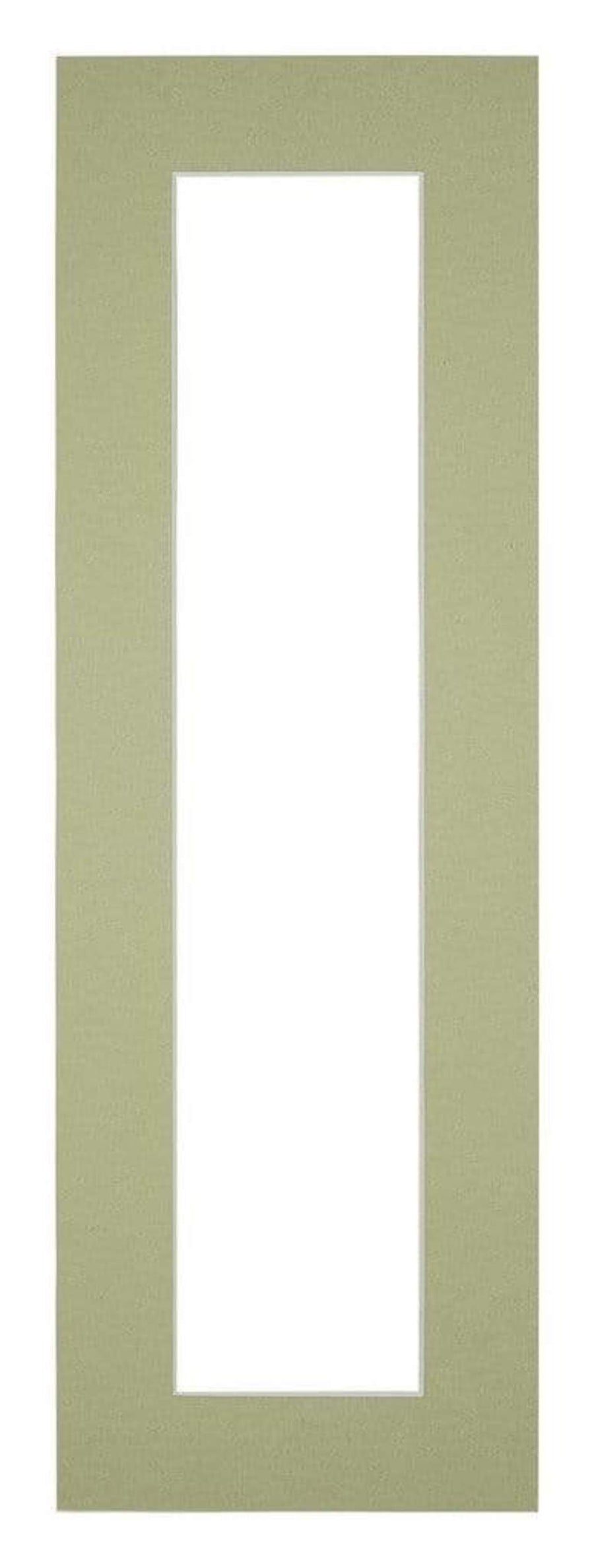 Passe Partout 20x60cm Carton Mint Green Edge 5cm Straight Front | Yourdecoration.com
