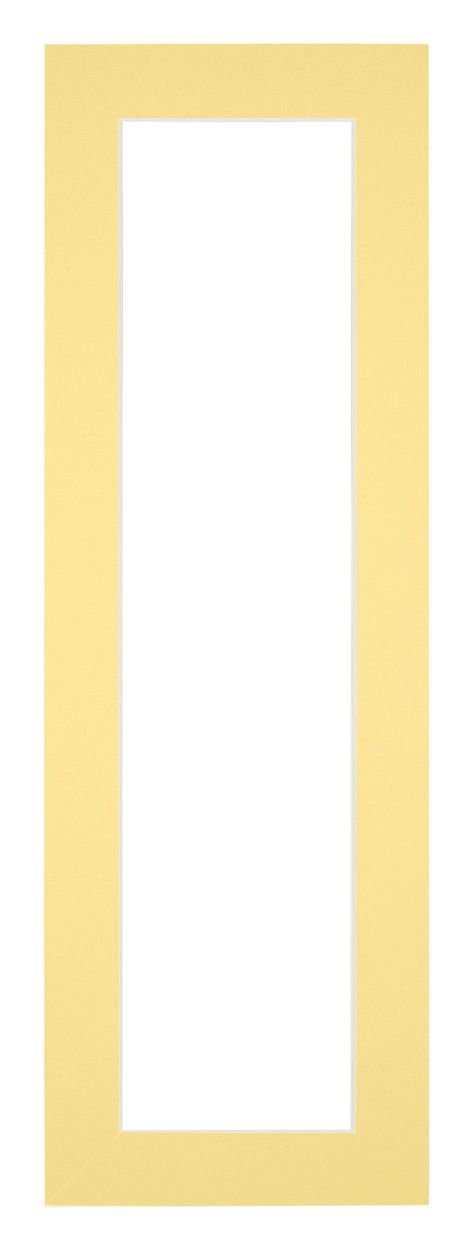 Passe Partout 20x60cm Carton Yellow Edge 4cm Straight Front | Yourdecoration.com