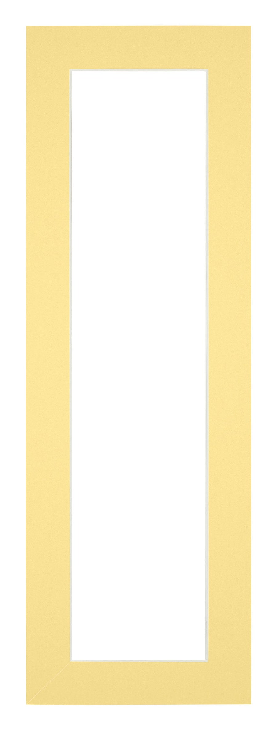 Passe Partout 20x60cm Carton Yellow Edge 4cm Straight Front | Yourdecoration.com
