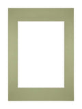 Passe Partout 21x297cm A4/A5 Carton Mint Green Edge Straight Front | Yourdecoration.com