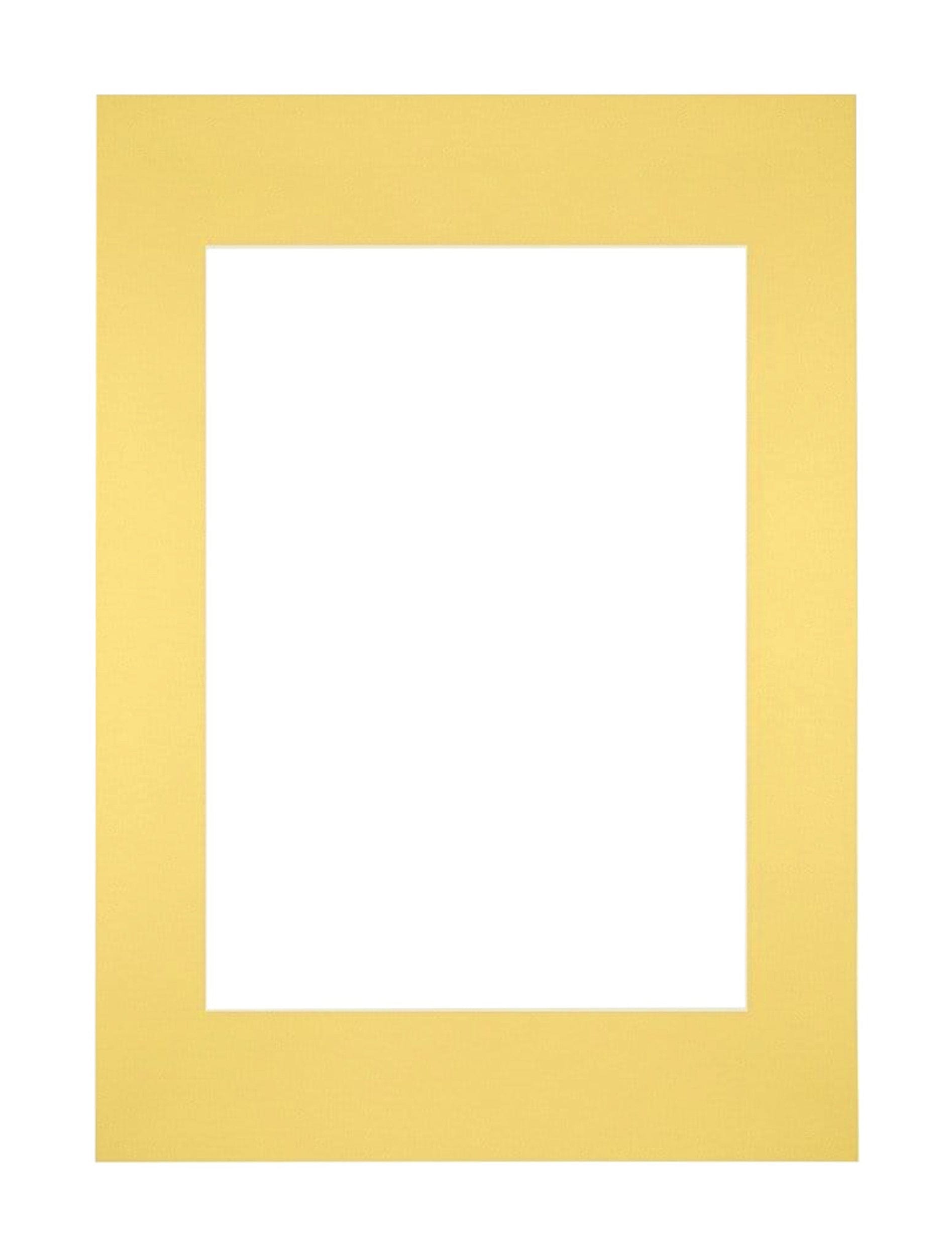 Passe Partout 21x297cm A4/A5 Carton Yellow Edge Straight Front | Yourdecoration.com