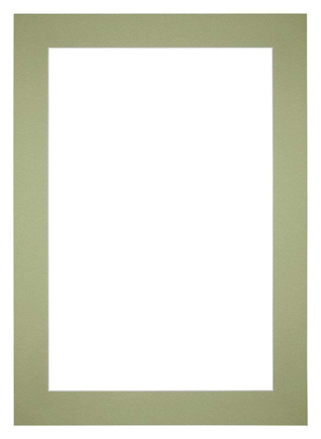 Passe Partout 21x297cm A4 Carton Mint Green Edge 6cm Straight Front | Yourdecoration.com