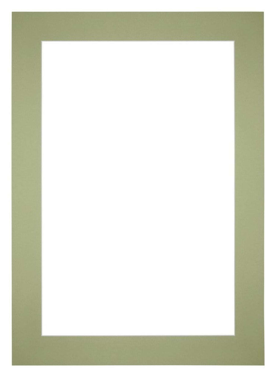 Passe Partout 21x297cm A4 Carton Mint Green Edge 6cm Straight Front | Yourdecoration.com