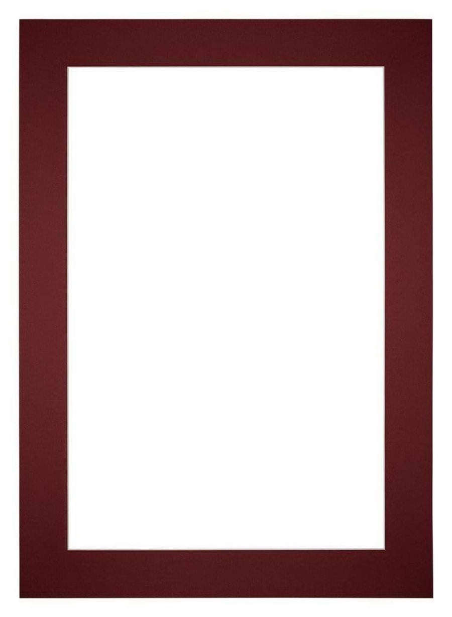 Passe Partout 21x297cm A4 Carton Wine Red Edge 6cm Straight Front | Yourdecoration.com