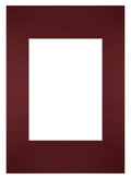 Passe Partout 21x297cm Carton Wine Red Edge Straight Front | Yourdecoration.com