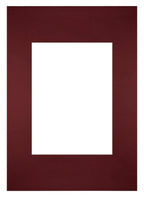 Passe Partout 21x297cm Carton Wine Red Edge Straight Front | Yourdecoration.com