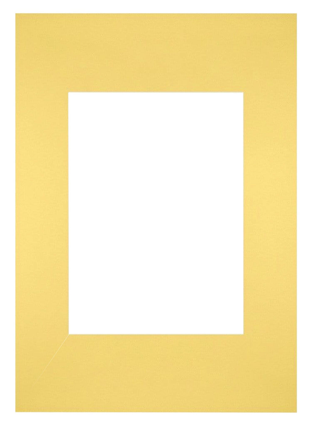 Passe Partout 21x297cm Carton Yellow Edge Straight Front | Yourdecoration.com
