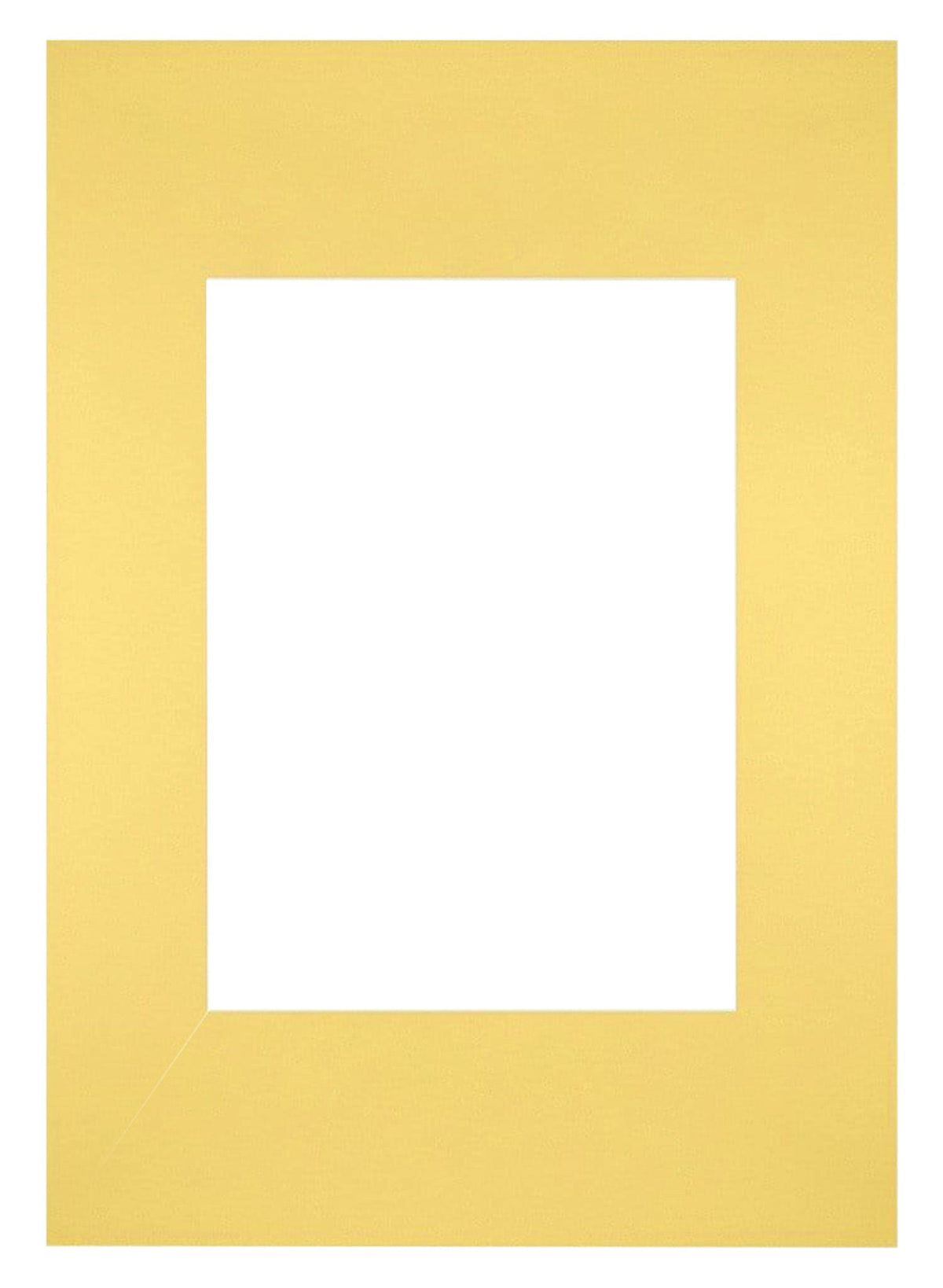 Passe Partout 21x297cm Carton Yellow Edge Straight Front | Yourdecoration.com