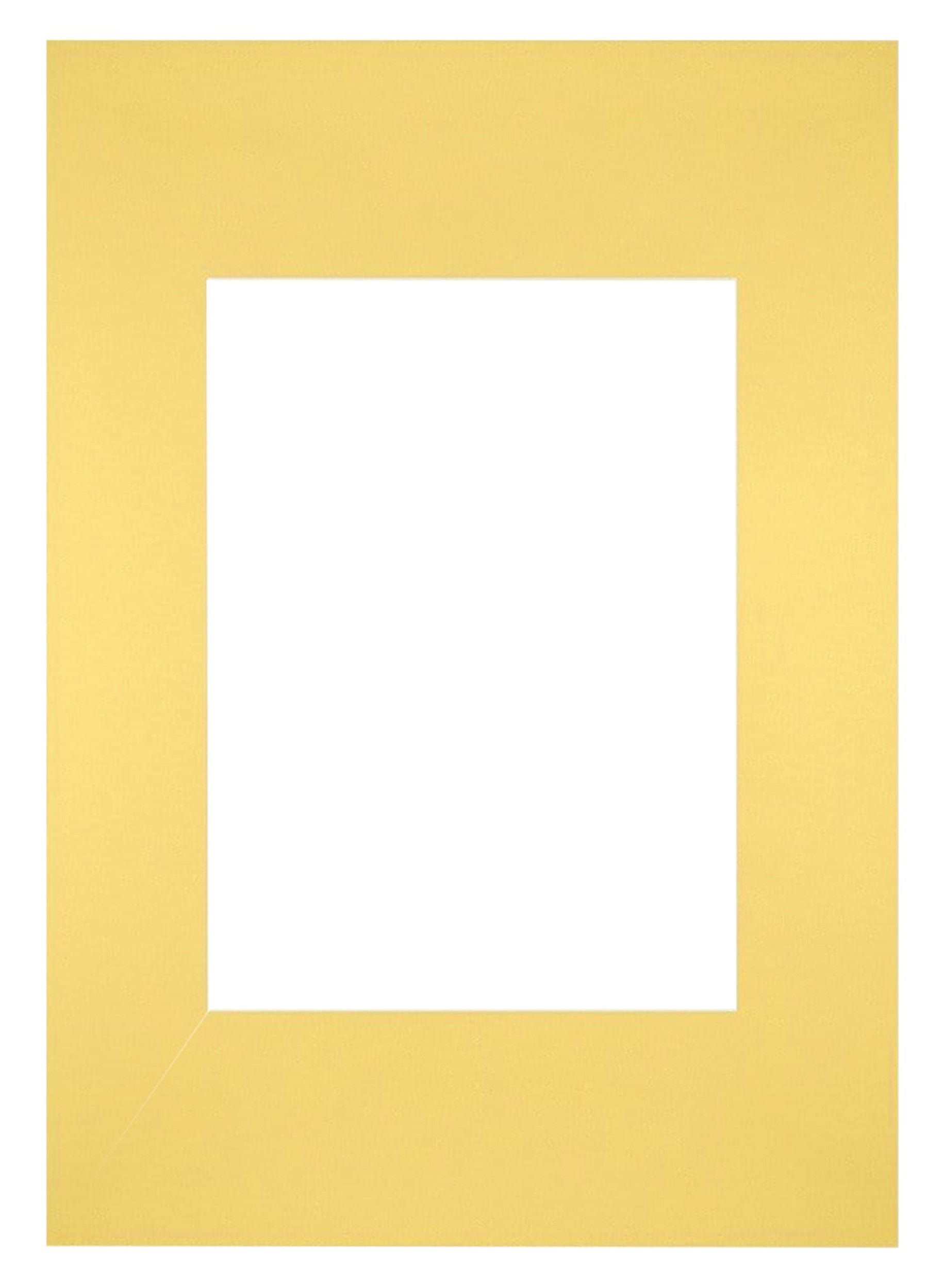 Passe Partout 21x297cm Carton Yellow Edge Straight Front | Yourdecoration.com