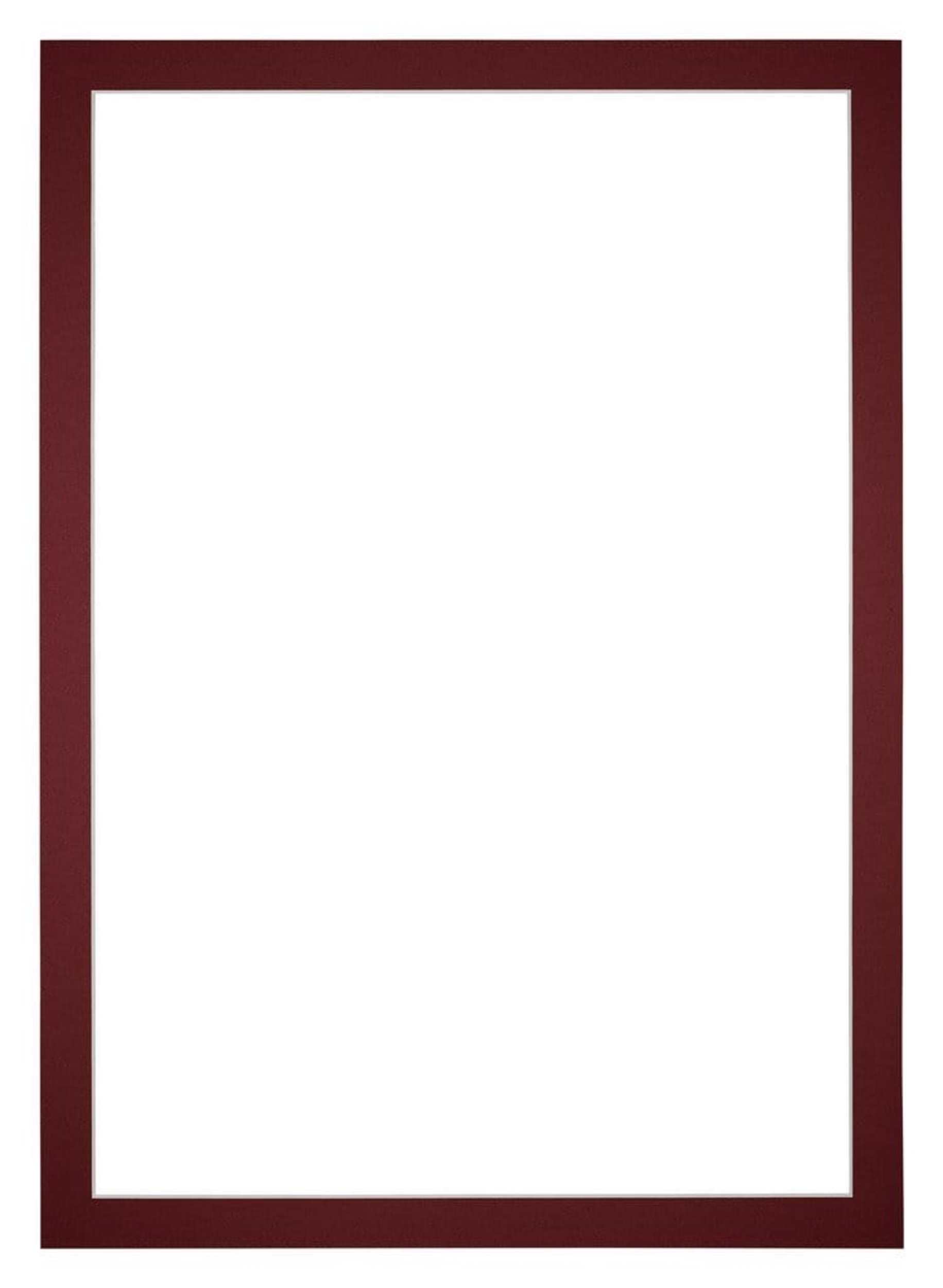 Passe Partout 21x30cm Carton Wine Red Edge 3cm Straight Front | Yourdecoration.com